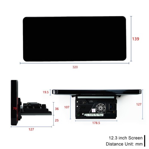 Автомагнитола RedPower 850 PRO 8/256 Гб 12.3 дюймa XLM (без рамки и проводки)