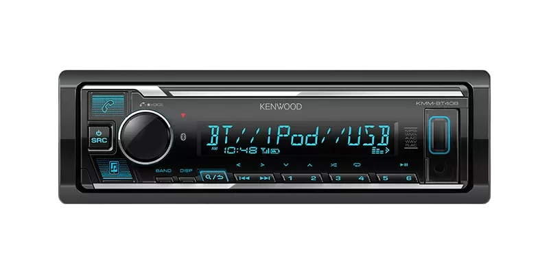 Автомагнитола 1DIN Kenwood KMM-BT408