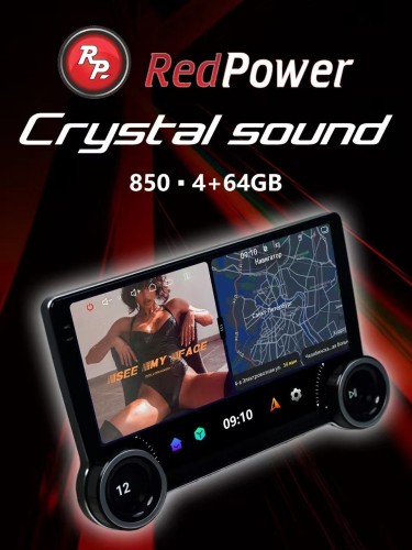 Автомагнитола RedPower 850 4/64 Гб 9 дюймов с крутилками (без рамки и проводки)