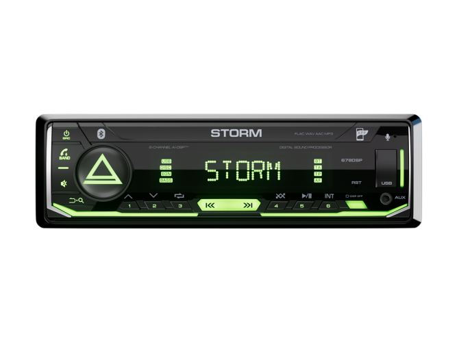 Автомагнитола 1DIN Aura STORM-678DSP