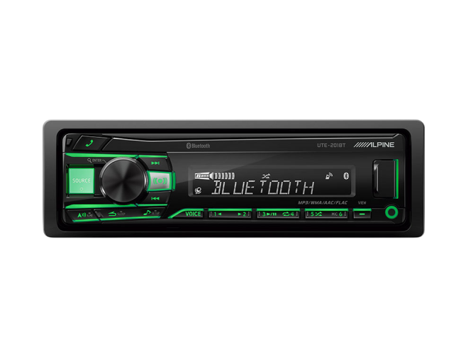 Автомагнитола 1DIN Alpine UTE-201BT