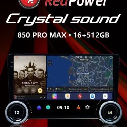Автомагнитола RedPower 850 PROmax 16/512 Гб 9 дюймов с крутилками (без рамки и проводки)
