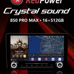 Автомагнитола RedPower 850 PROmax 16/512 Гб 10 дюймов с крутилками (без рамки и проводки)