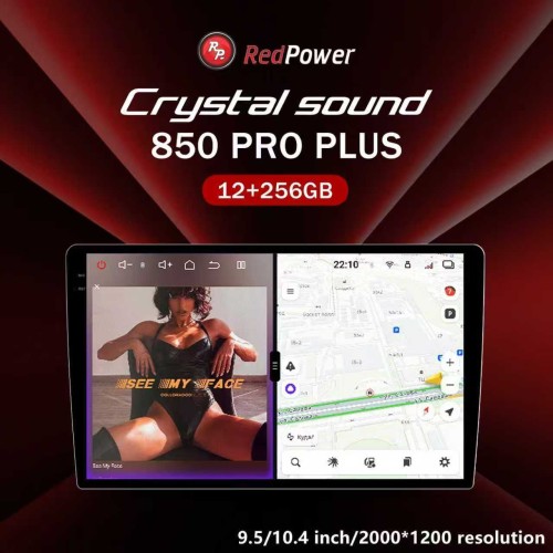 Автомагнитола RedPower 850 PROplus 12/256 Гб 10 дюймов (без рамки и проводки)